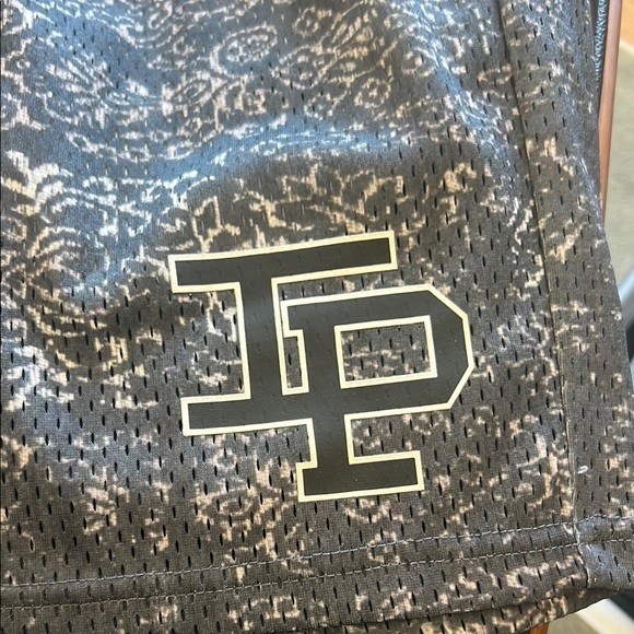 Gray Patterned Basketball Shorts - Picture 3 of 3